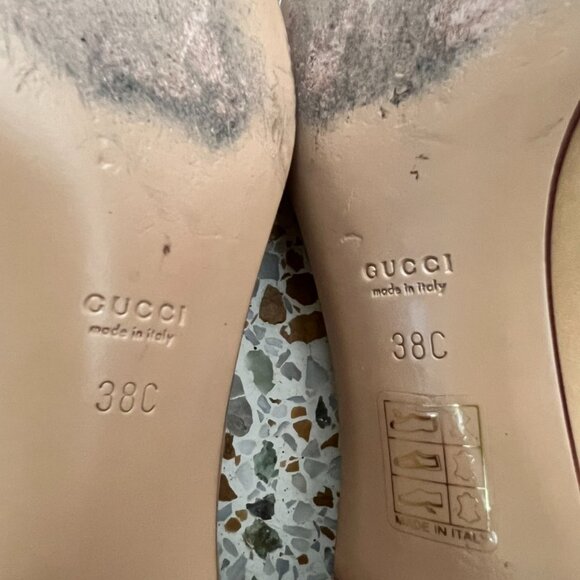 Gucci interlocking GG beige pumps size 38C - Picture 6 of 8